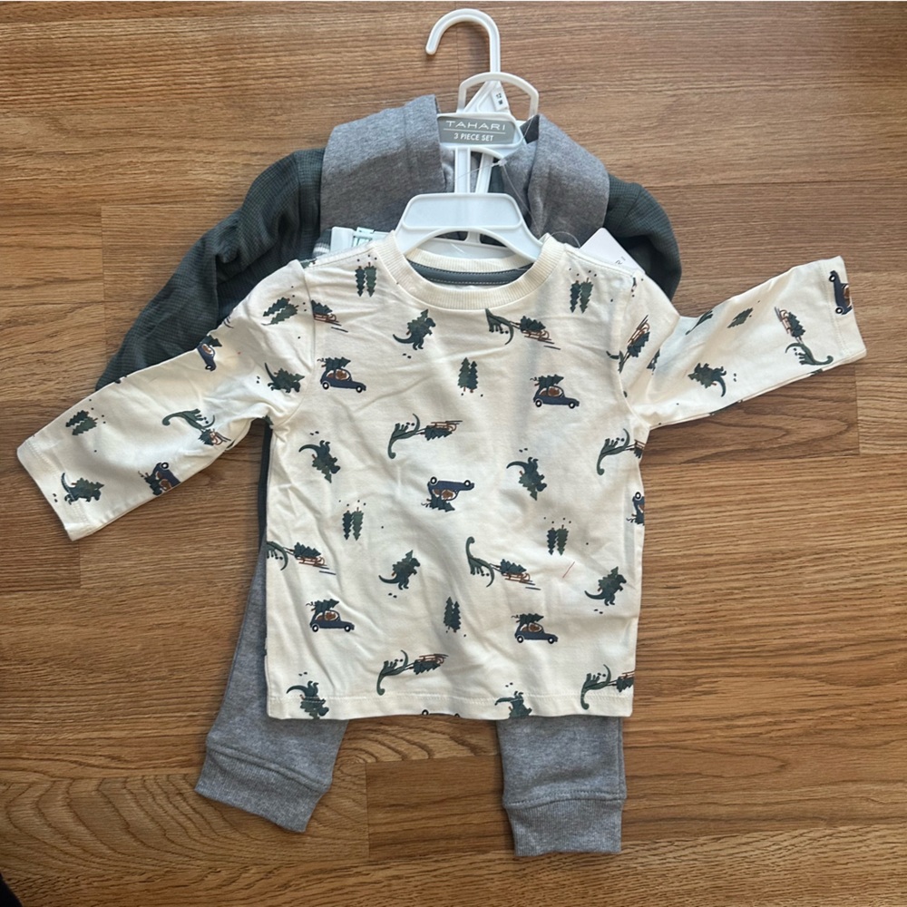 Tahari Forest Print Baby Outfit Set
